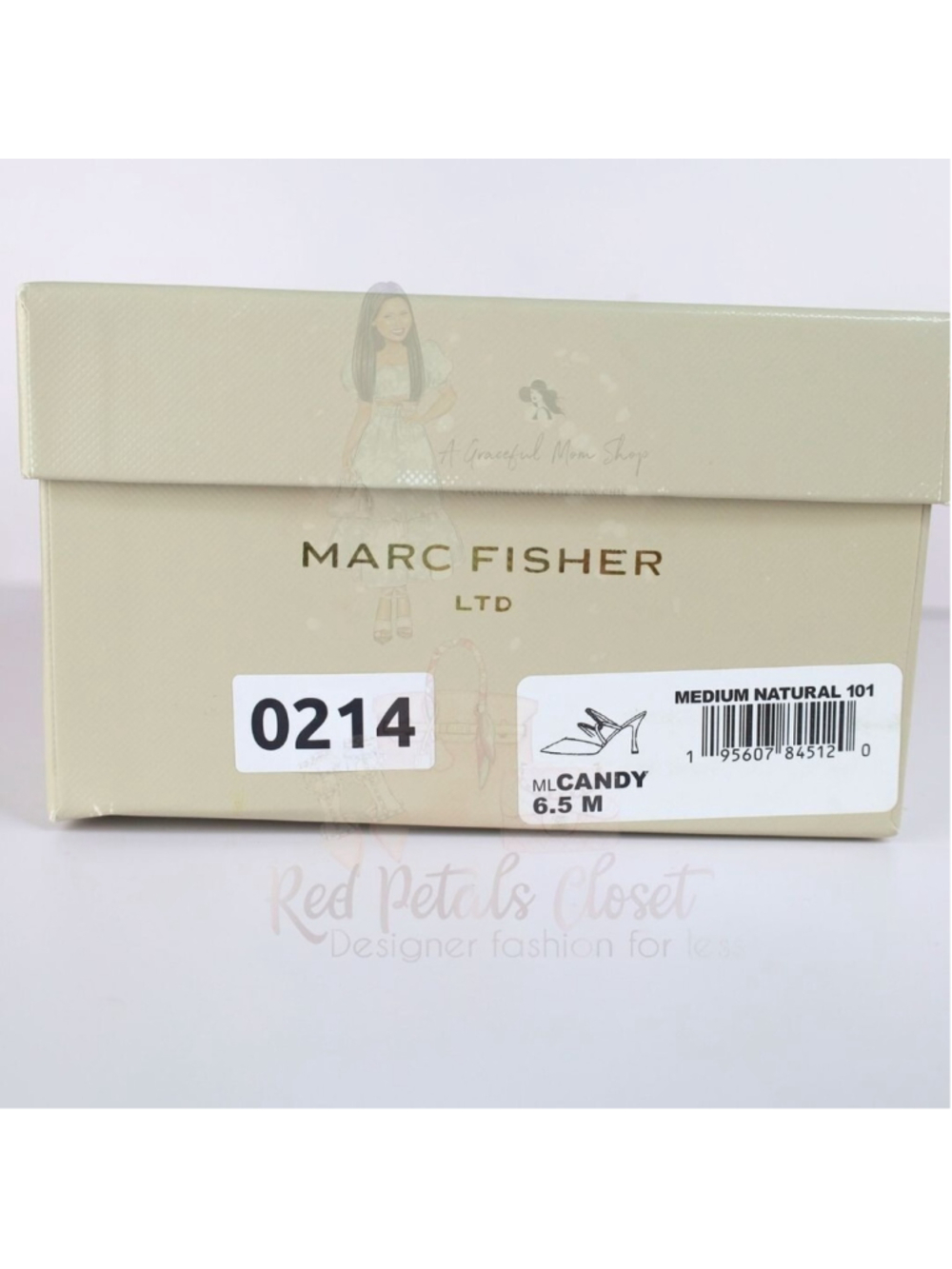 Marc Fisher Women's Candy High Heel Mules Natural Size 6.5- 0214 - Picture 16 of 16